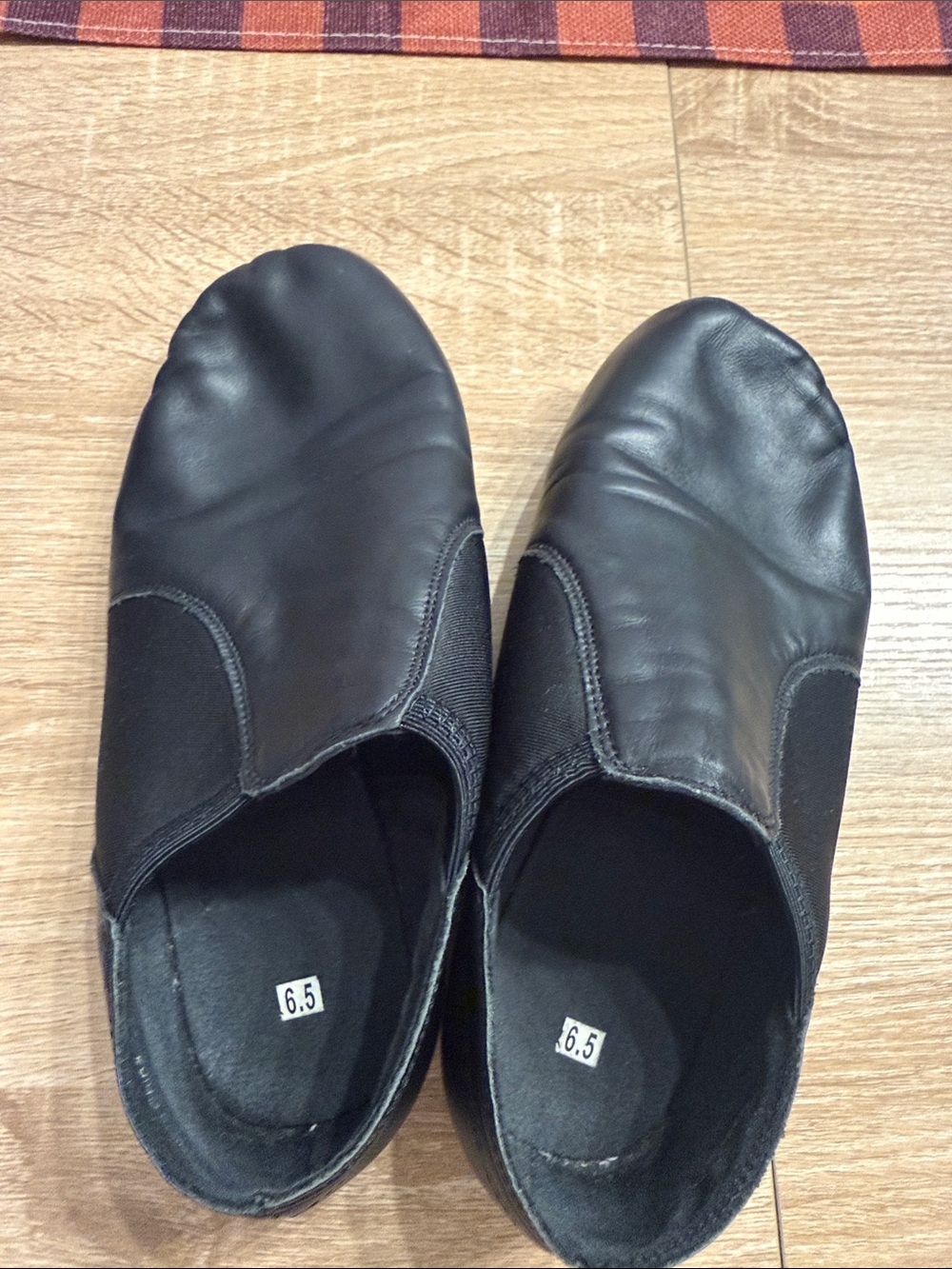 Black Women’s Slip-On Dance Shoes - Size 6.5
